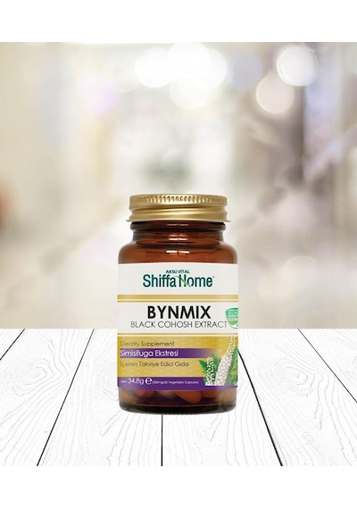 Aksu Vital Shiffa Home BYNMIX Siyah Yılan Kökü Kapsül 580 MG 60 Kapsül