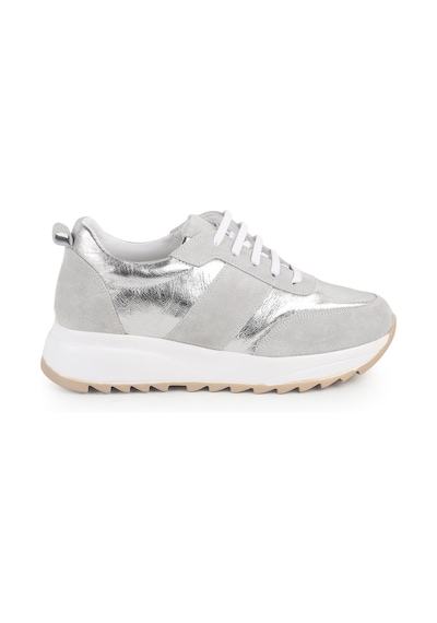 Libero L086.925 Ba Gümüş Simli Süet Metalik Detaylı Kalın Eva Taban Kadın Sneaker Beyaz-gümüş Libero L086.925 Ba Gümüş Simli Süet Metalik Detaylı Kalın Eva Taban Kadın Sneaker Beyaz-gümüş