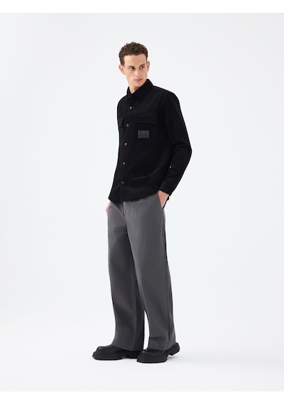 LOFT Relax Fit Erkek Gömlek U.kol Lf2040592 Q1.v1 Siyah LOFT Relax Fit Erkek Gömlek U.kol Lf2040592 Q1.v1 Siyah