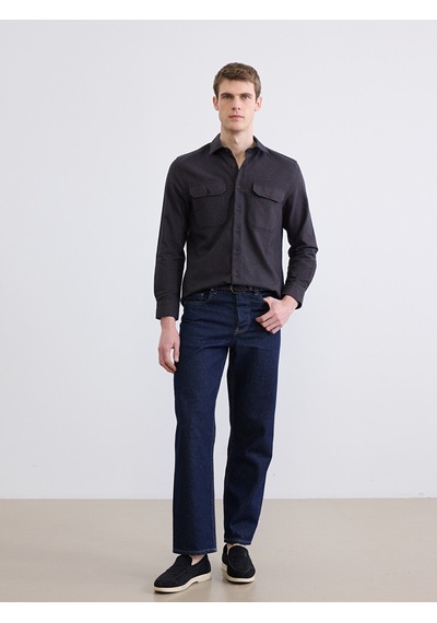Lcwaıkıkı Classic Kahverengi Loose Fit Erkek Gömlek