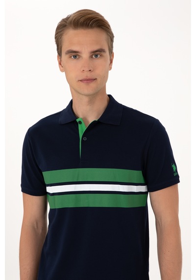 U.S. Polo Assn. Erkek Regular Fit Lacivert Polo Yaka Tişört 50306808-VR033