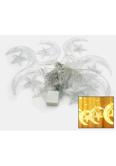 Dekoratif Hilal Ve Yıldız Led Aydınlatma İç Mekan Süs Lambası Mh-hs7239-4548