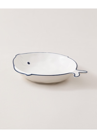 Madame Coco Marine 24 Cm Çukur Tabak Td - Marıne - 02 Çukur Tabak-mavi/beyaz