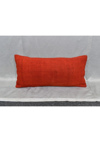 Zehra Abla Halı Yeni El Dokuma Dekoratif Lumbar Kilim Kırlent Yastık Kılıfı 6605 Çok Renkli