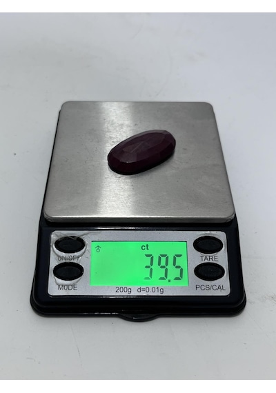 Faset Kesim Doğal Yakut Taşı 39,5 Karat Ruby , Rubin Stone