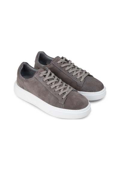 Deery Erkek Hakiki Süet Gri Sneaker Ayakkabı - 04651mgrıe01