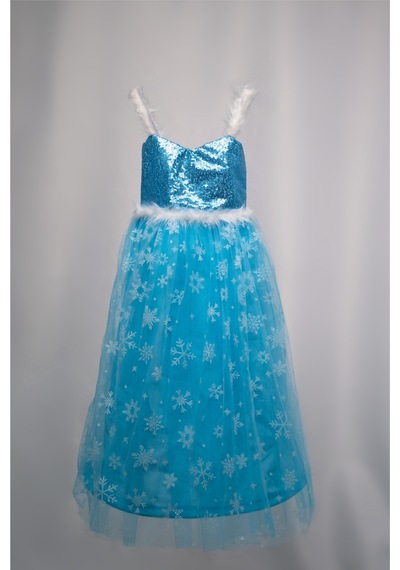 Parti Selesi Elsa Kostümü - Frozen Elbise - Askılı Tarlatanlı - Eldiven Taç Asa Kostüm Mavi Parti Selesi Elsa Kostümü - Frozen Elbise - Askılı Tarlatanlı - Eldiven Taç Asa Kostüm Mavi