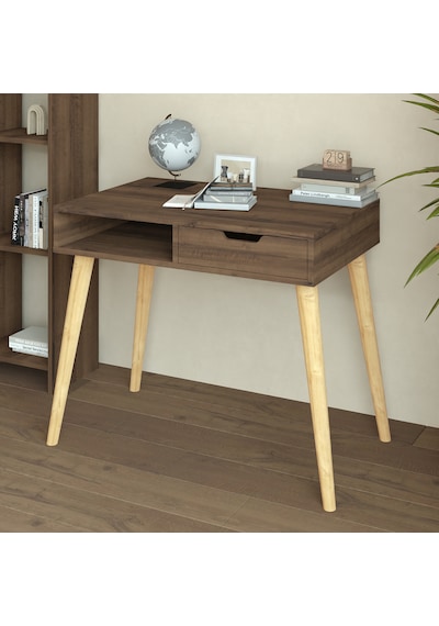 Offer Çalışma Masası, Bilgisayar Masası, Çekmeceli Kilim, Ahşap Ayak, Ev-ofis - Kahverengi Kahverengi Offer Çalışma Masası, Bilgisayar Masası, Çekmeceli Kilim, Ahşap Ayak, Ev-ofis - Kahverengi Kahverengi