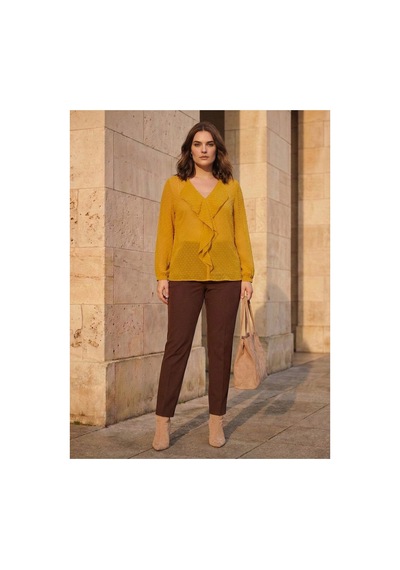 Hanezza Kadın Büyük Beden Fırfır Detaylı Silky Şifon Bluz Hardal Iç Askılı Bluz Ile Gönderilir Hardal - 30872078 Hardal Hanezza Kadın Büyük Beden Fırfır Detaylı Silky Şifon Bluz Hardal Iç Askılı Bluz Ile Gönderilir Hardal - 30872078 Hardal