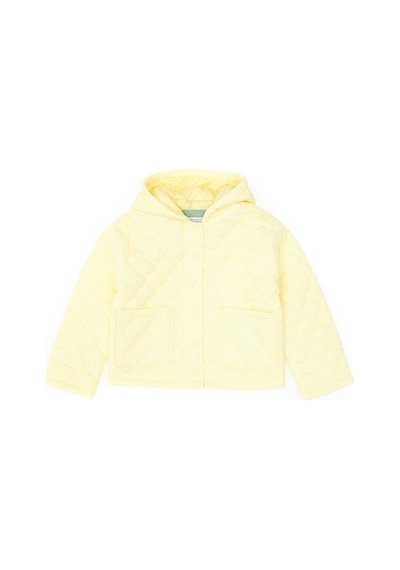 U.S. Polo Assn. Kız Çocuk Sarı Kapitone Kapüşonlu Şişme Mont 50313157-VR044