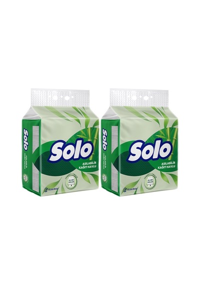 Solo Asılabilir Kağıt Havlu 1 Paket 1pk 7 Rulo 2 Li Set