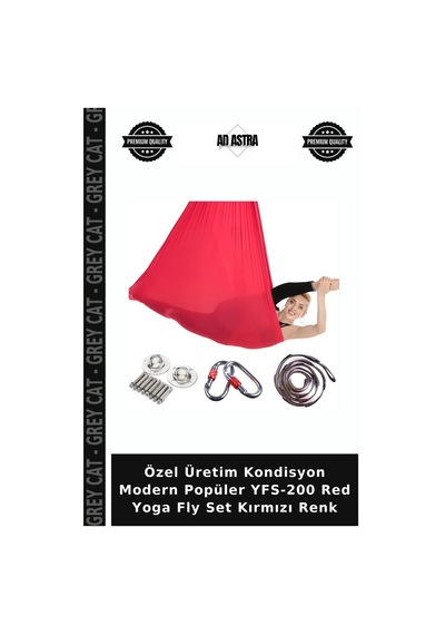 Özel Üretim Kondisyon Modern Popüler Yfs-200 Red Yoga Fly Set Kırmızı Renk