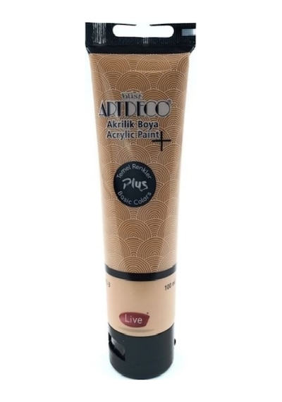 Plus Akrilik Boya 100ml Tüp 482 Altın Kahve 482 Altın Kahve