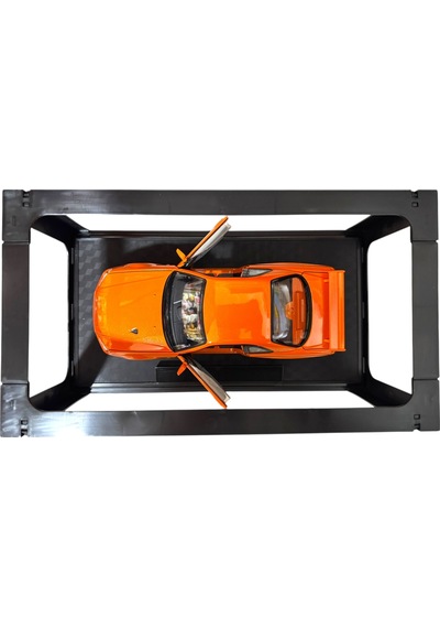 1:24 Metal Model Koleksiyon Araba Nissan Skyline Gt-r R34 Turuncu 19 Cm Döner Ön Tekerler
