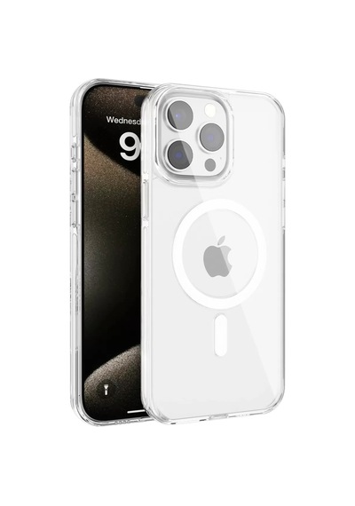 Apple iPhone Uyumlu 15 Pro Gleam Pc Sert Magsafe Kılıf - Şeffaf Bzsxx00 1