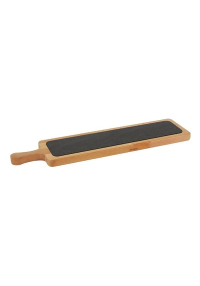 Lava Servis Ahşabı Dikdörtgen Döküm Plaka 60 X 15 Cm Ahşap