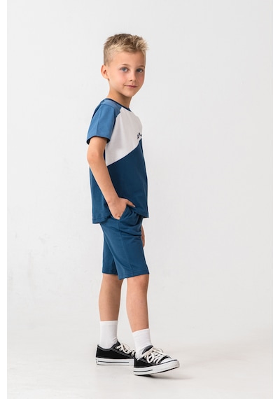 U.s. Polo Assn. 2407 %100 Pamuk Cepli Erkek Çocuk Şort Pijama Takım Koyu İndigo