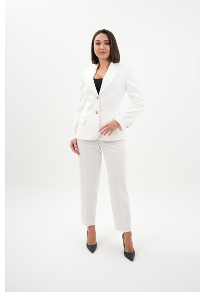 Velnara Moda Kırık Beyaz Modern Klasik Kadın Takım Elbise - Düğme Detaylı Ceket & Dar Paça Pantolon Kırık Beyaz - 942454823 Kırık Beyaz Velnara Moda Kırık Beyaz Modern Klasik Kadın Takım Elbise - Düğme Detaylı Ceket & Dar Paça Pantolon Kırık Beyaz - 942454823 Kırık Beyaz
