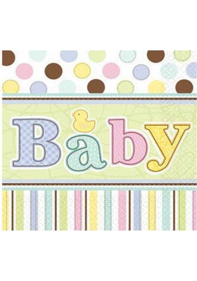 Baby Rengarenk Kağıt Peçete 33x33cm 16'lı