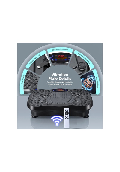 Titreşim Egzersiz Makinesi Antrenman Standı Vibrating Plate - 2x Direnç 4d Bluetooth Uyumlu Diğer