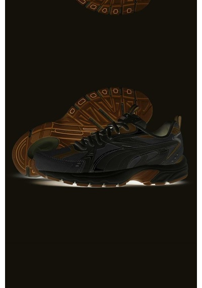 Puma Milenio Tech Sd Gri Kadın Spor Ayakkabı Deri & Sentetik Üst Beyaz - Gri