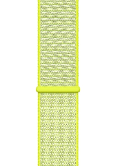 Apple Uyumlu Watch 38-40 Kumaş Kayış - Sarı