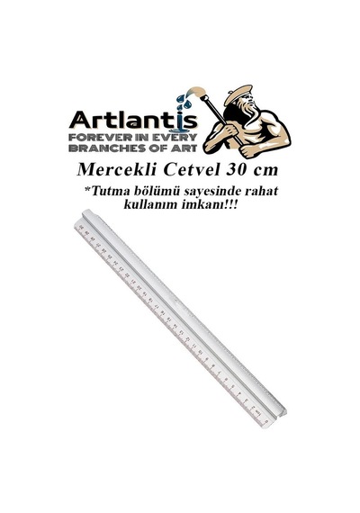 Cetvel Mercekli Plastik Şeffaf 1 Adet Okul Sınıf Öğrenci Büyüteçli Tutumu Kolay Cetvel 30 CM Şeffaf