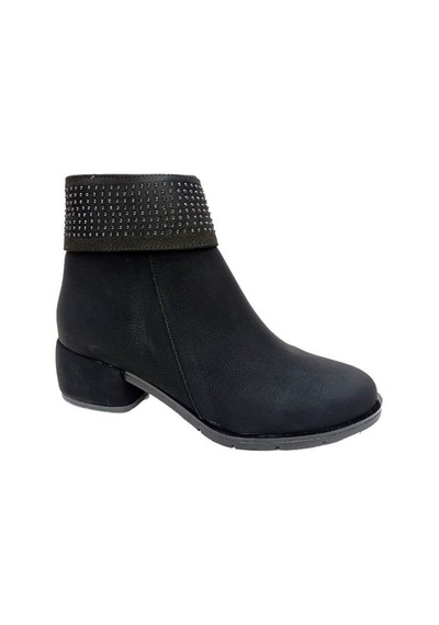 Erbay 512 Yağlı Deri Trend Fashion Kadın Bot Siyah