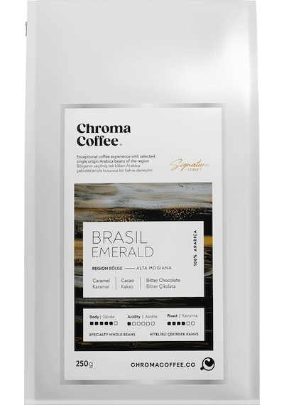 Chroma Coffee Signature Series Çekirdek Kahve Seti-5 %100 Nitelikli Arabica 3x250gr Çekirdek Kahve