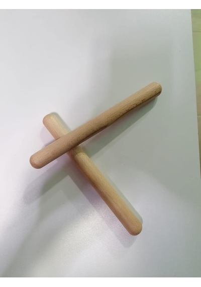 Ahşap Ritim Çubukları 1 Çift 2cmx20cm Ritim Çubuğu 2 Adet