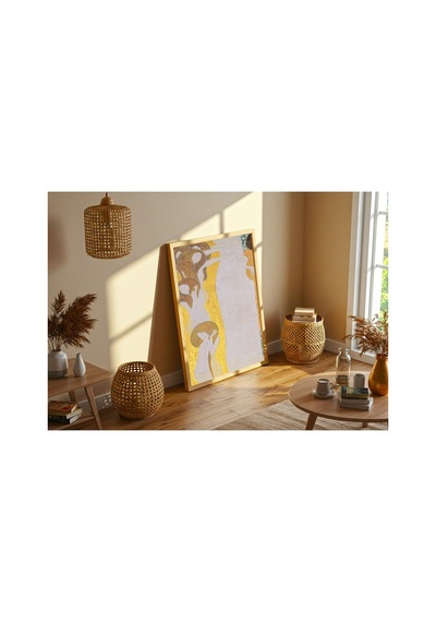 Klimt Beethoven Frizi - Sanatlar Çerçevesiz Poster 30x42 Cm A3 Tablo Art Nouveau Duvar Dekoru