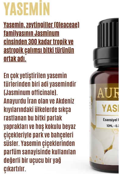 Auran Yasemin Esansiyel Uçucu Yağı 10 ML