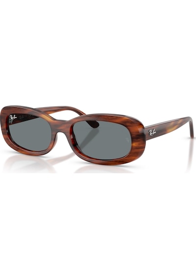 Ray-ban Rb 2221 95462 53 Kadın Oval Kırçıllı Kahverengi Kemik Güneş Gözlüğü Kahverengi