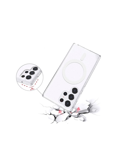 Samsung Galaxy Uyumlu Z Fold 6 Kılıf Magsafe Destekli Ve Renkli Simli Sert Şeffaf Tpu Silikon Kapak Royal Case/allstar Pembe