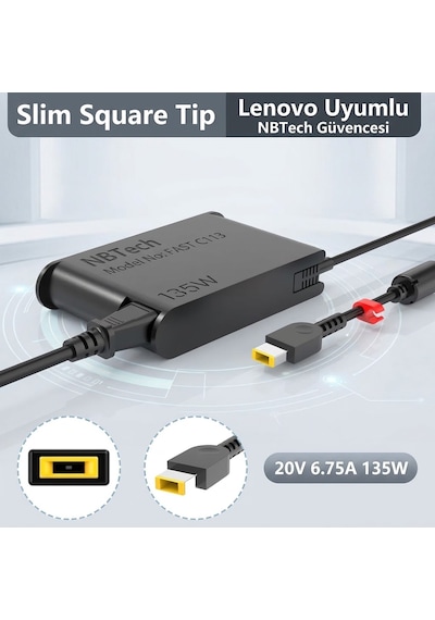 Fast C113 20v 6.75a 135w Lenovo Notebook Şarj Adaptörü Usb Tip