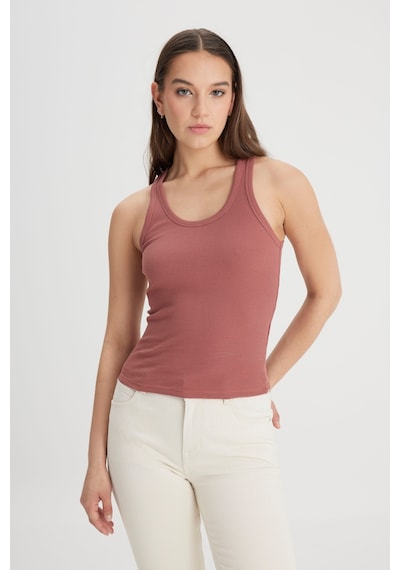 Lee Slim Fit Dar Kesim Kiremit Rengi Tişört L241615A95 Kiremit