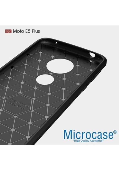 Motorola Moto E5 Plus Brushed Carbon Fiber Silikon Tpu Kilif +Cam 266285087 - Seçenek / Cam Koruma-Cam Istemiyorum