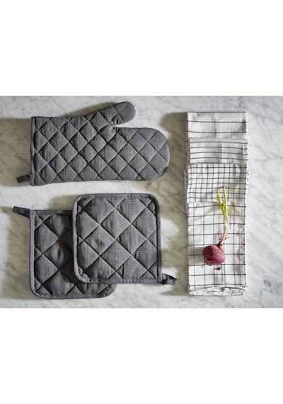 Ikea Rınnıg 4'lü Mutfak Havlusu 45 X 60 Cm Beyaz - Gri