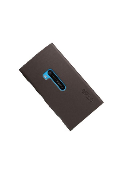Nillkin Lumia 920 İle Uyumlu Sert Kauçuk Kılıf Kahverengi Kahverengi
