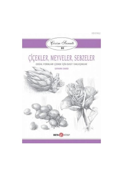 Çiçekler-Meyveler-Sebzeler: Çizim Sanatı-10 - Giovanni Civardi - Beta Kitap