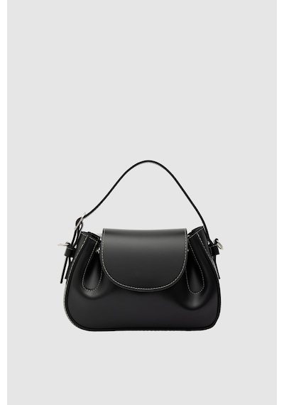 Shule Bags Lover Oval Çapraz Çanta Siyah Siyah