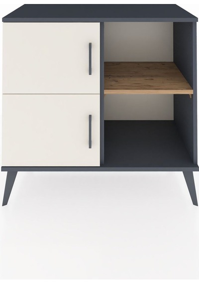 Hyperion Şifonyer 2 Raflı 2 Kapaklı 88x44x80 Antrasit-aytaşı/çam Aytaşı/çam Hyperion Şifonyer 2 Raflı 2 Kapaklı 88x44x80 Antrasit-aytaşı/çam Aytaşı/çam