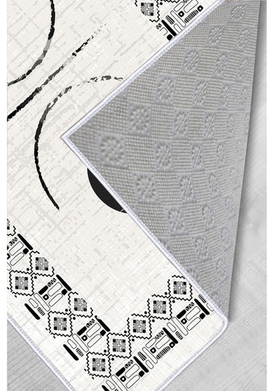Rovigo Home Dijital Baskı Yıkanabilir Kaymaz Taban Salon Halısı RVG0181-SD1067 Çok Renkli