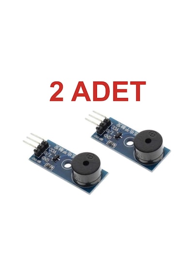 2 Adet 5v Buzzer Modül Arduino Alarm Piezo Ses Uyarı Kartı Rodevino