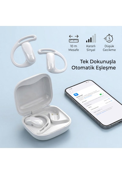 Bix OWS2 Bluetooth 5.4 Kancalı Kulak İçi Spor Kulaklık