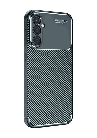 Newface Samsung Galaxy S25 Plus Kılıf Auto Focus Karbon Kapak - Koyu Yeşil