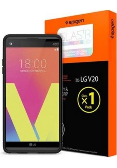 Spigen V20 İle Uyumlu Cam Ekran Koruyucu Glas.tr Slım Hd