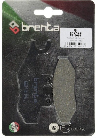 Pıaggıo X9 250 Ön Sağ Fren Balata Brenta Made İn İtaly