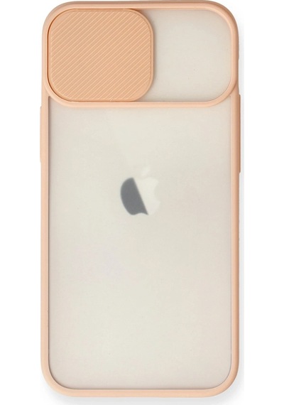 Newface - 23 - İphone 11 Kılıf Palm Buzlu Kamera Sürgülü Silikon - Matxzngz - - Pembe
