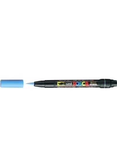 Uni Posca Pcf-350 Boyama Markörü 1-10 Mm Fırça Uç Açık  Mavi